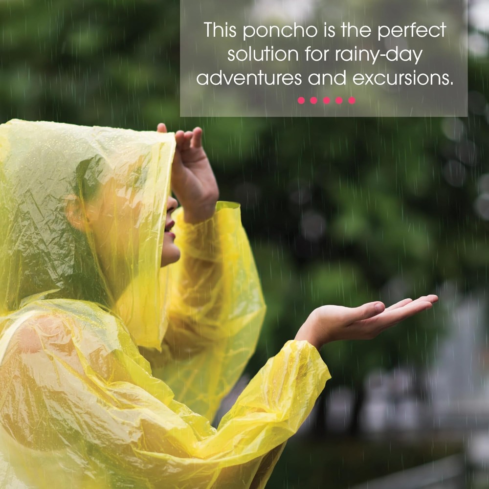 Disposable Yellow Rain Ponchos - Emergency Poncho Rain incelemesi ve fiyatı
