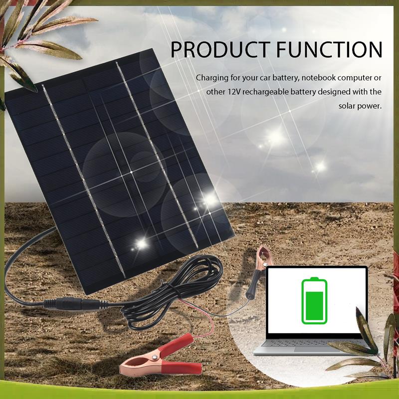 AB98-5.5W 12V Solar Panel Batt - Solar Emergency Charger incelemesi ve fiyatı