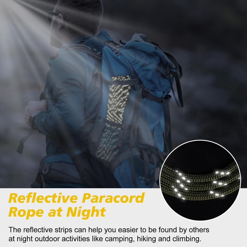 Reflective Paracord 1000lb, 50 - Para Cord 1000Ft incelemesi ve fiyatı