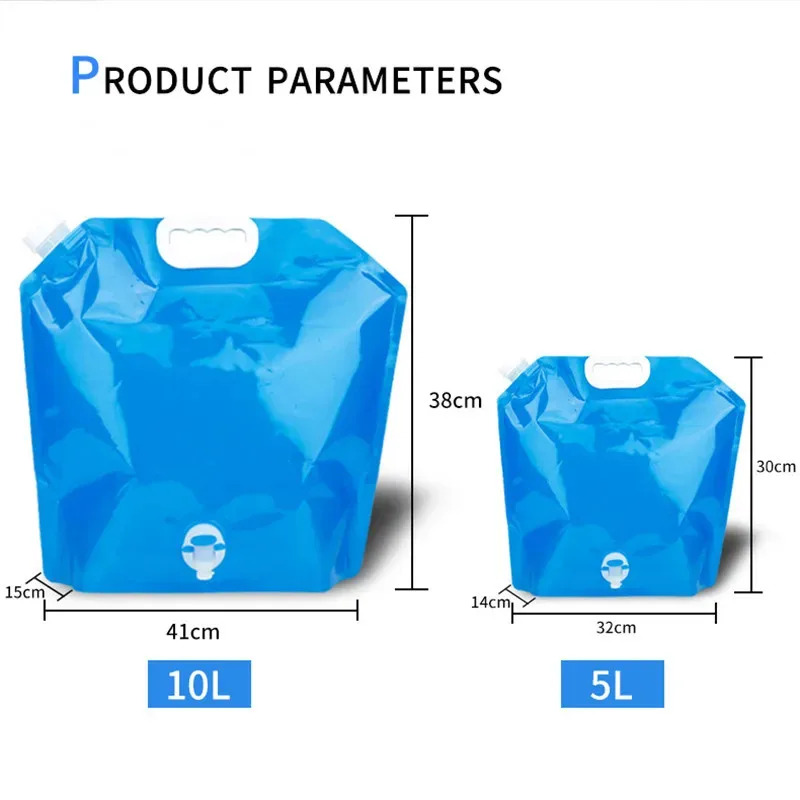 1/3/5Pcs 10L Camping Water Bag - Water Bag Collapsible incelemesi ve fiyatı