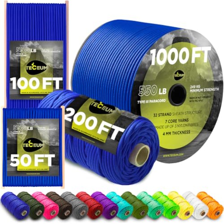 5/32 Paracord Rope 1000 1000ft - Para Cord 1000Ft incelemesi ve fiyatı