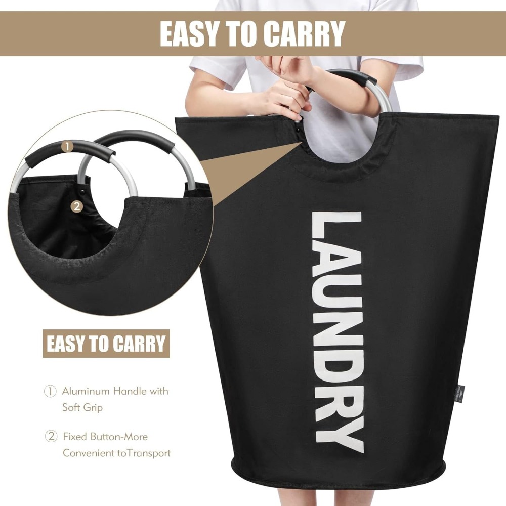 1pc Large Laundry Basket，Colla - Water Bag Collapsible incelemesi ve fiyatı