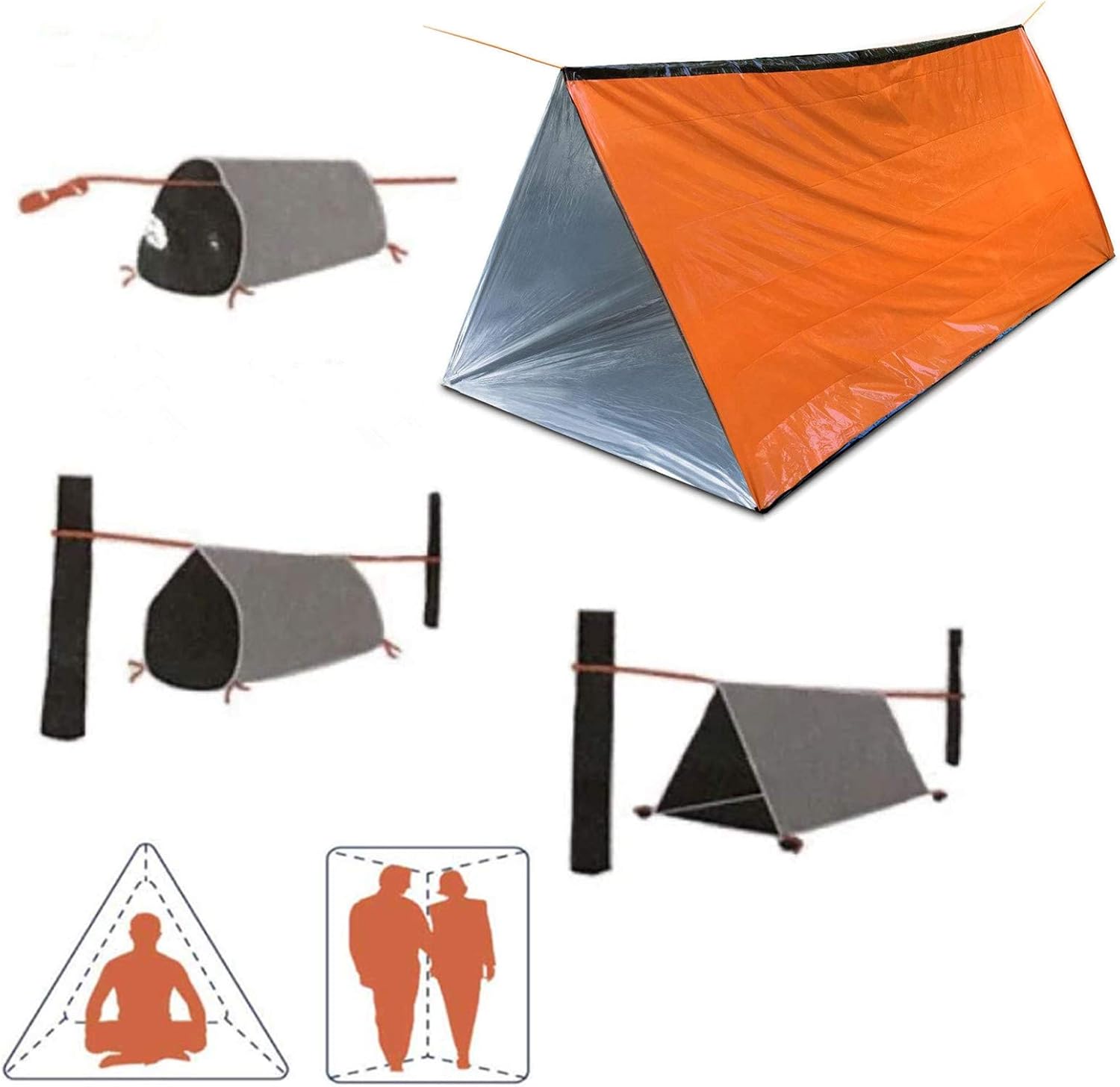 2 Person Emergency Shelter Biv - Emergency Mylar Tent incelemesi ve fiyatı