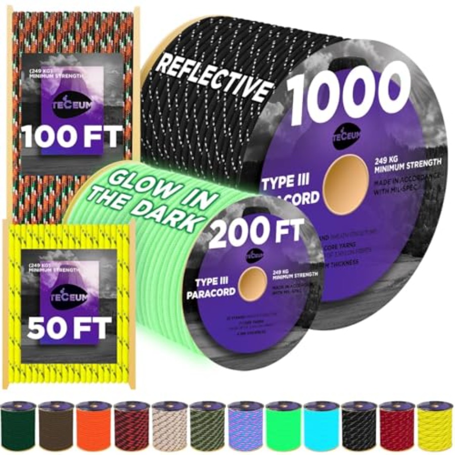 Reflective Paracord Rope 1000  - Para Cord 1000Ft incelemesi ve fiyatı