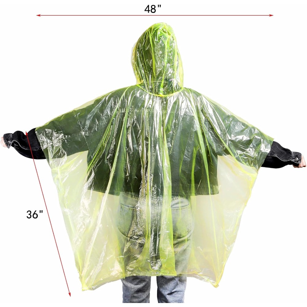 20 Pack Disposable Rain Poncho - Emergency Poncho Rain incelemesi ve fiyatı
