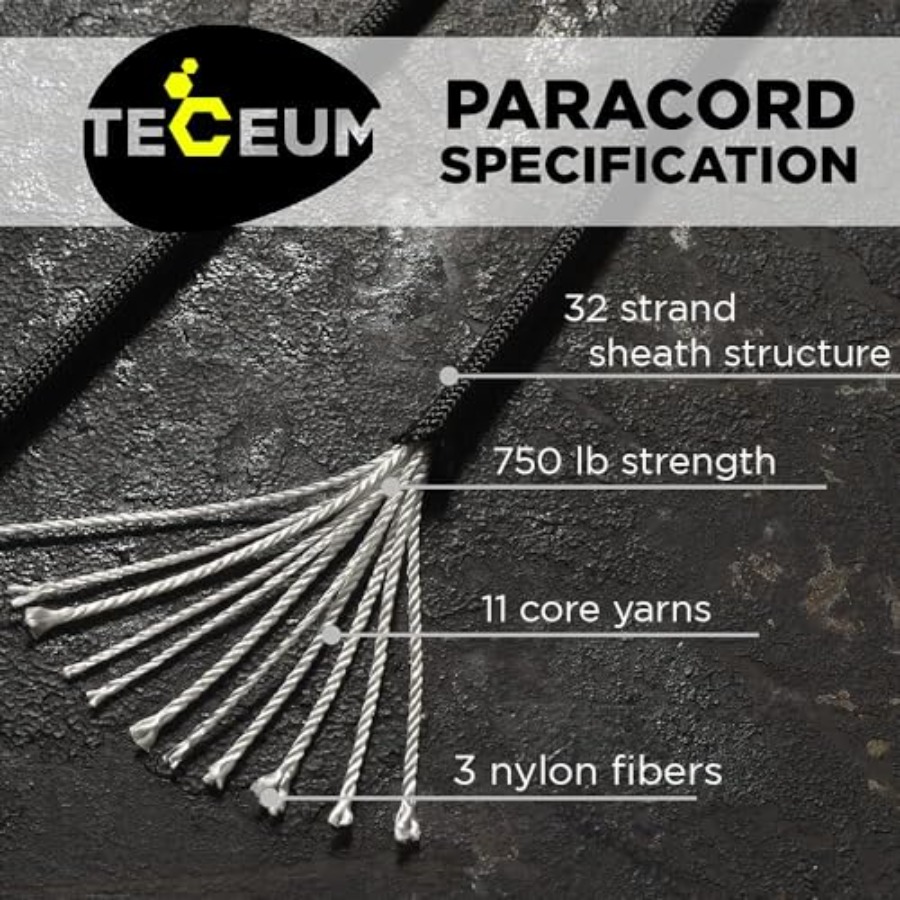 Paracord Rope 750 lb 1000ft/ 2 - Para Cord 1000Ft incelemesi ve fiyatı
