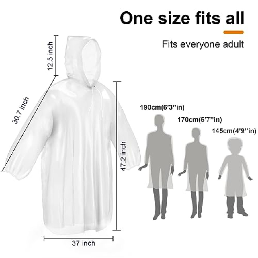 Disposable Rain Ponchos for Ad - Emergency Poncho Rain incelemesi ve fiyatı