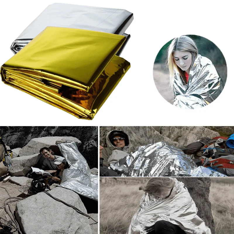 1pcs Outdoor survival portable - Survival Blanket Reflective incelemesi ve fiyatı