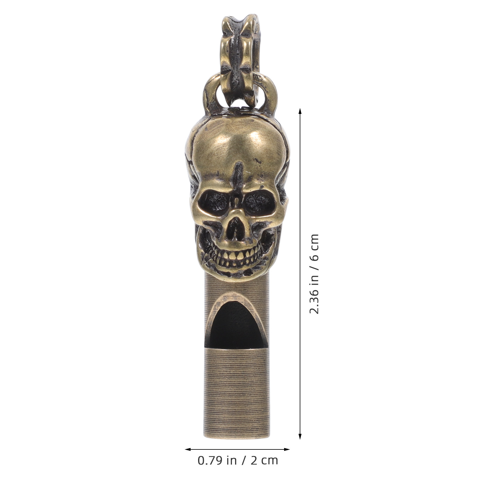 Creative Skull Head Copper Whi - Emergency Whistle Loud incelemesi ve fiyatı