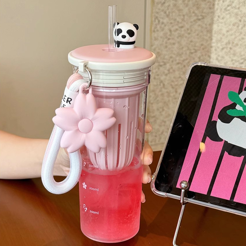 650ml Kawaii Water Bottle With - Water Purification Straw incelemesi ve fiyatı