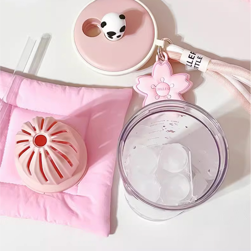650ml Kawaii Water Bottle With - Water Purification Straw incelemesi ve fiyatı