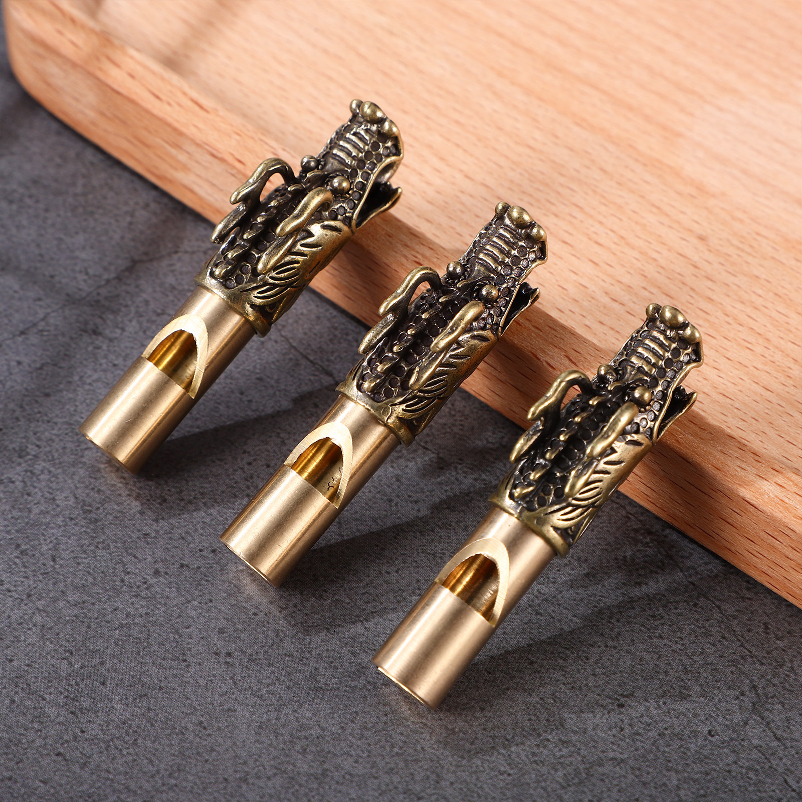 3Pcs Chinese Dragon Brass Whis - Emergency Whistle Loud incelemesi ve fiyatı