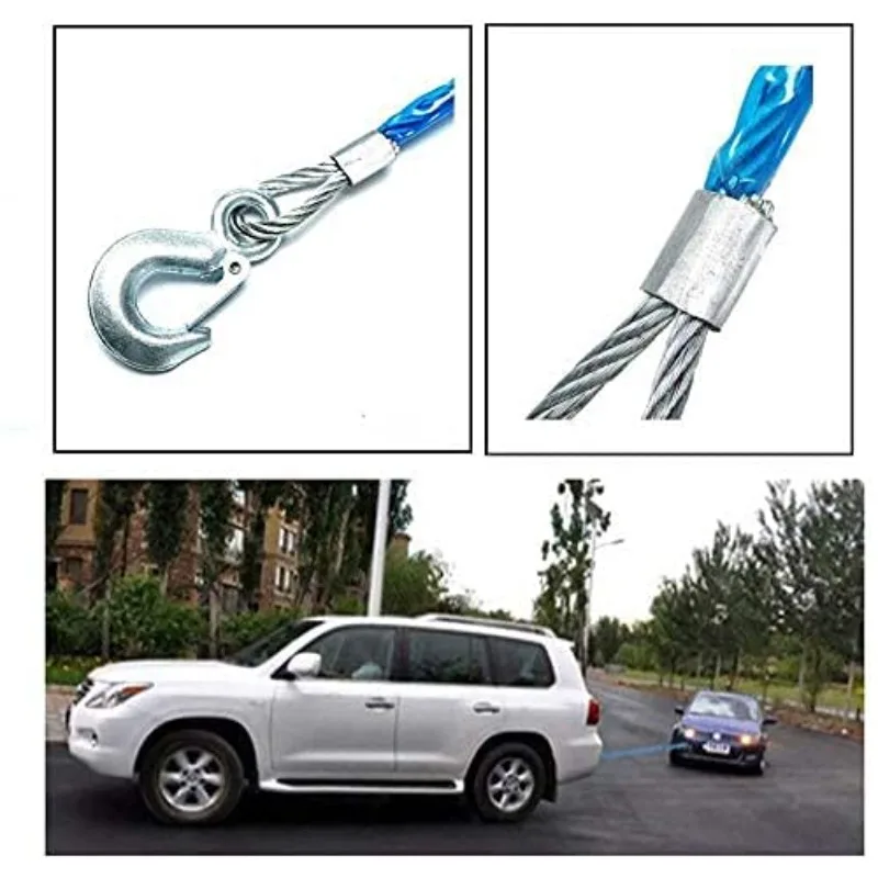 Car Towing Rope 3-7 Tons Steel - Rescue Rope Throw incelemesi ve fiyatı