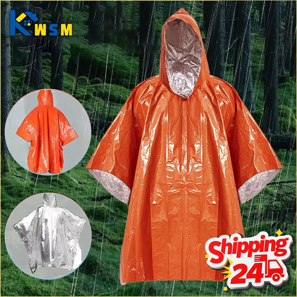 1-10PCS Emergency Blanket Ponc - Survival Blanket Reflective incelemesi ve fiyatı