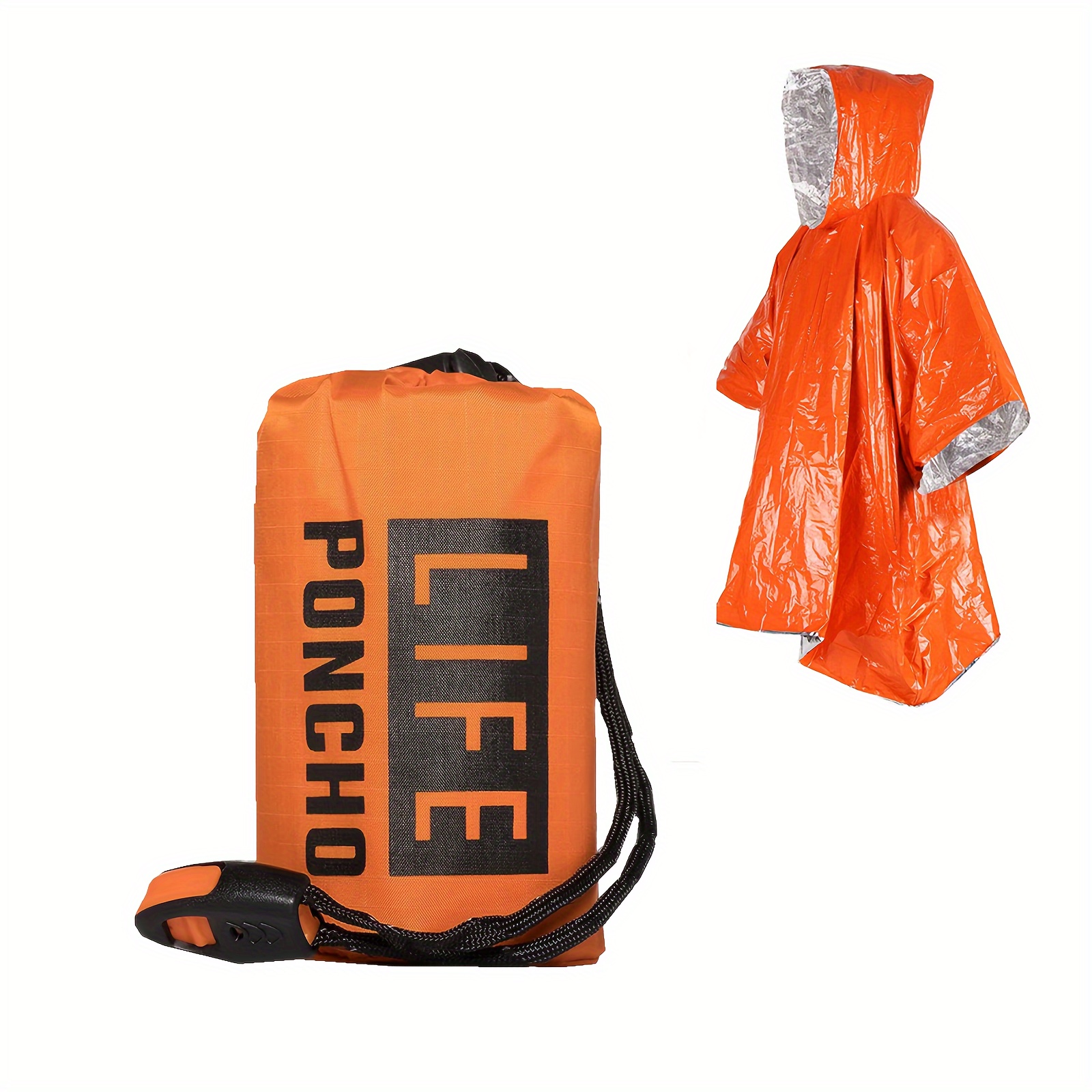 Emergency Survival Rain Poncho - Survival Blanket Reflective incelemesi ve fiyatı