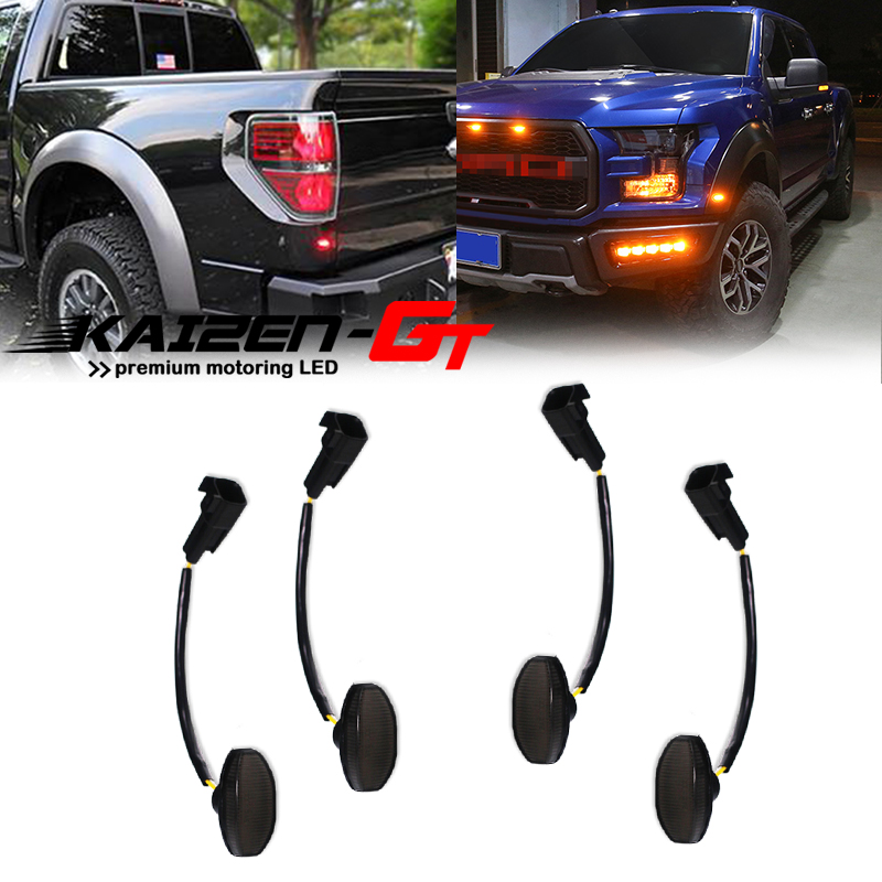 4PCS Smoked Lens Front Amber & - Signal Flare Kit incelemesi ve fiyatı