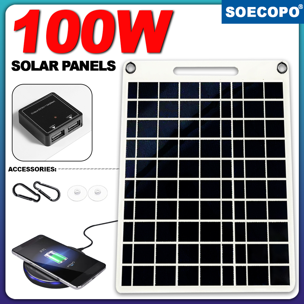 100W Waterproof Solar Panel Po - Solar Emergency Charger incelemesi ve fiyatı
